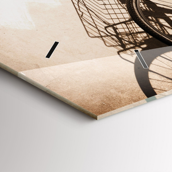 Reloj de cristal horizontal Bicicleta italiana