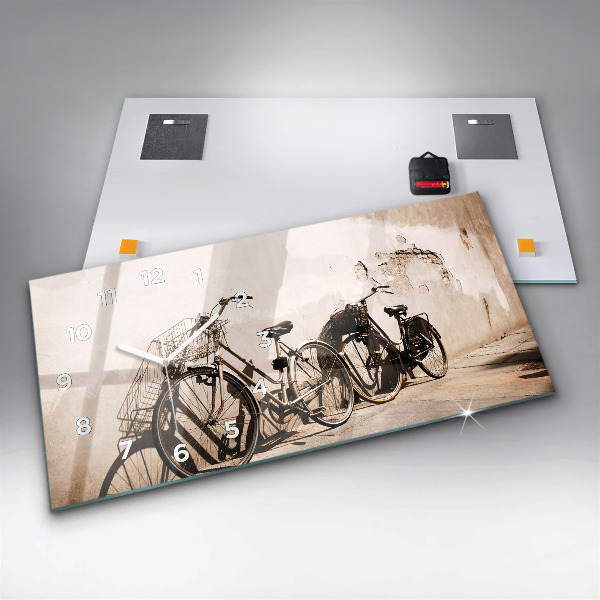 Reloj de cristal horizontal Bicicleta italiana
