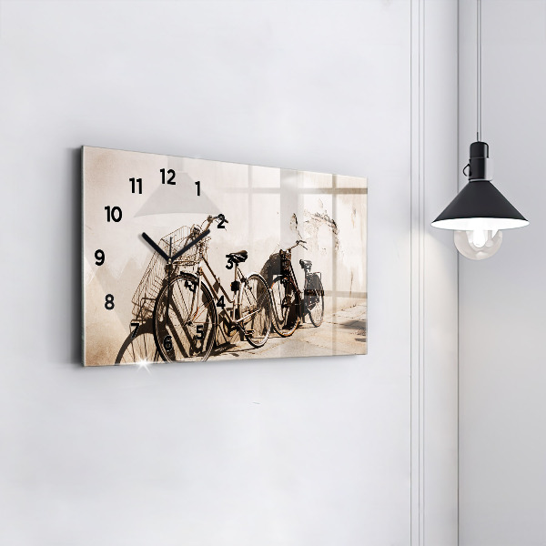 Reloj de cristal horizontal Bicicleta italiana