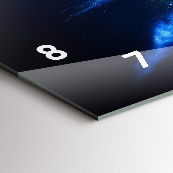 Reloj de cristal horizontal Loro de colores