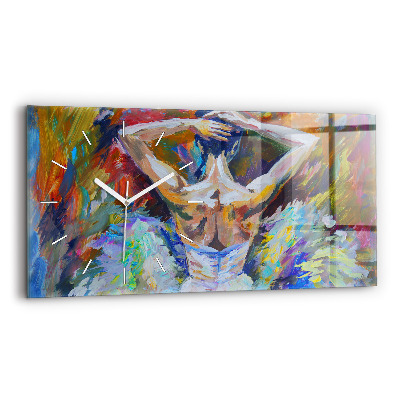 Reloj horizontal Bailarina pintada