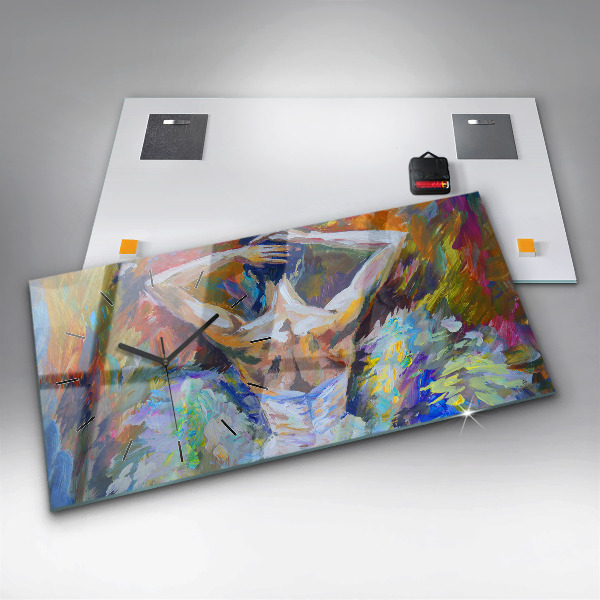 Reloj horizontal Bailarina pintada