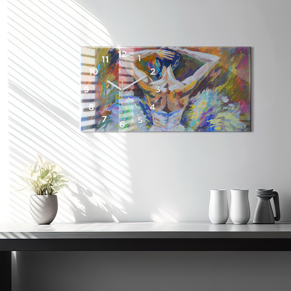 Reloj horizontal Bailarina pintada