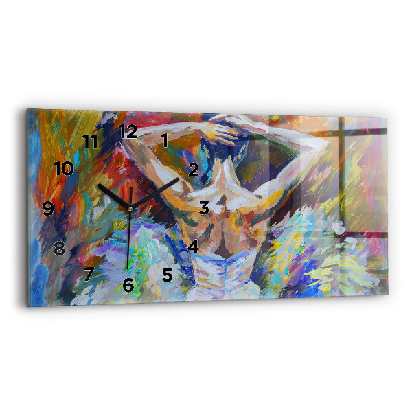 Reloj horizontal Bailarina pintada