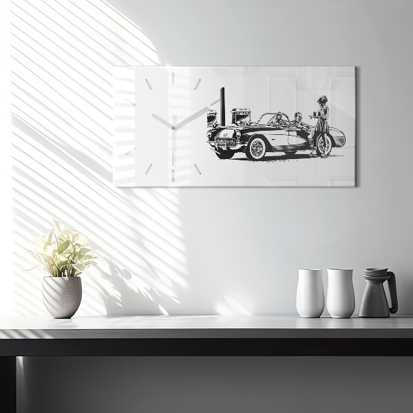 Reloj horizontal Ilustración retro