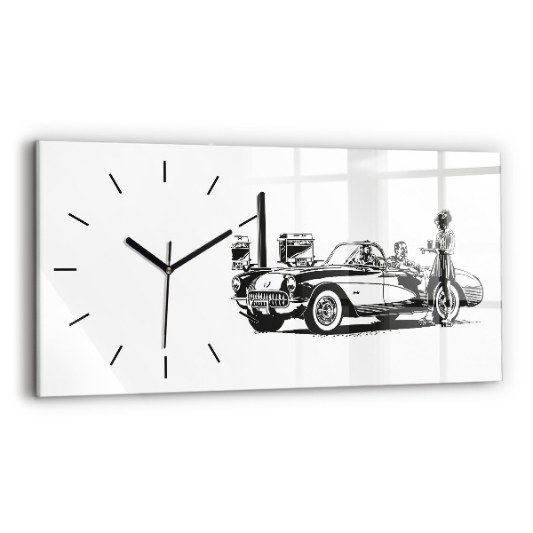 Reloj horizontal Ilustración retro
