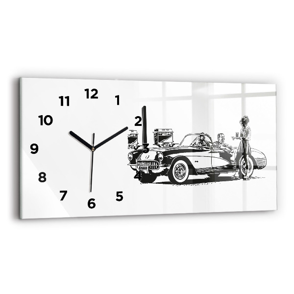 Reloj horizontal Ilustración retro