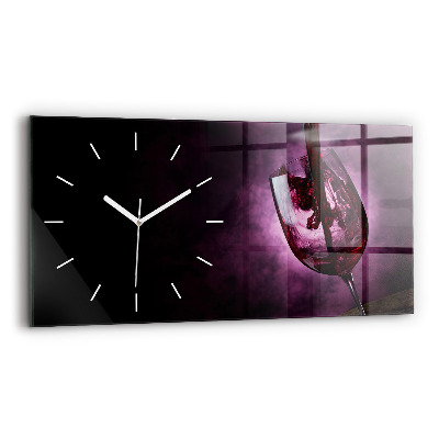 Reloj horizontal Copa de vino