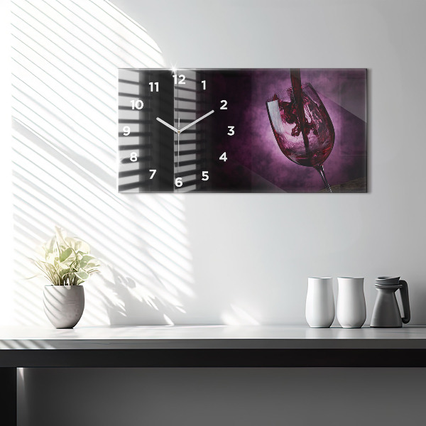 Reloj horizontal Copa de vino