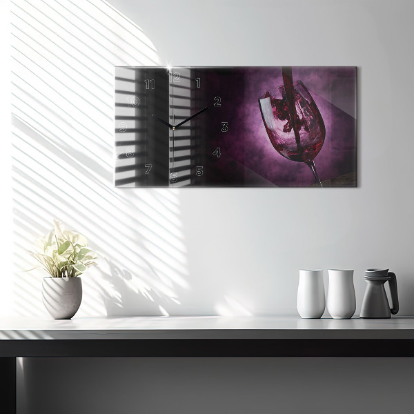 Reloj horizontal Copa de vino