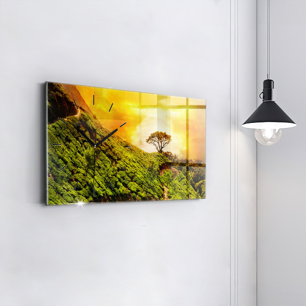 Reloj horizontal Colina del té