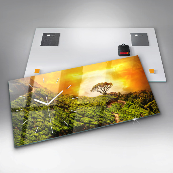 Reloj horizontal Colina del té