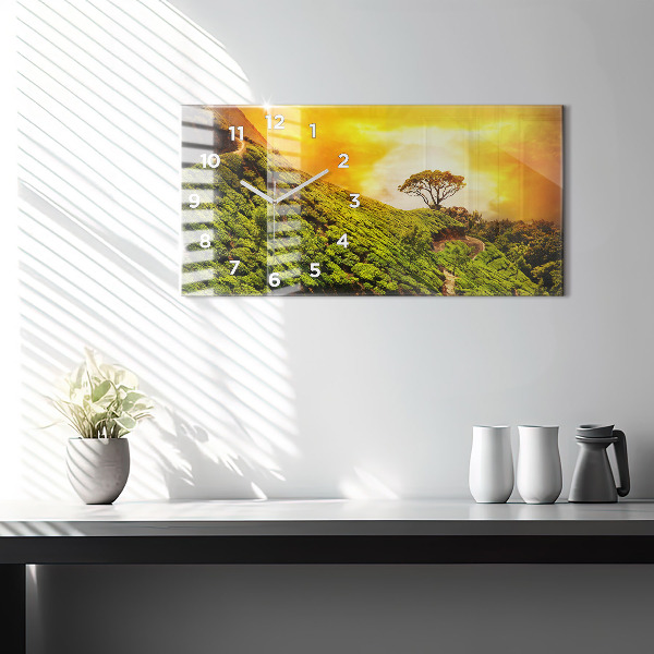 Reloj horizontal Colina del té