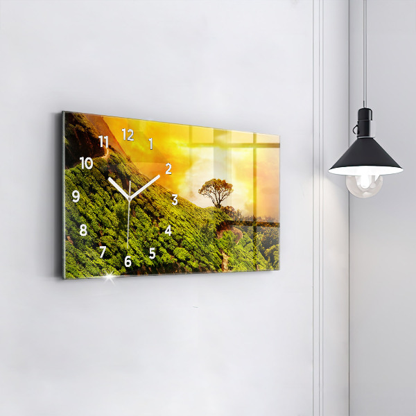 Reloj horizontal Colina del té