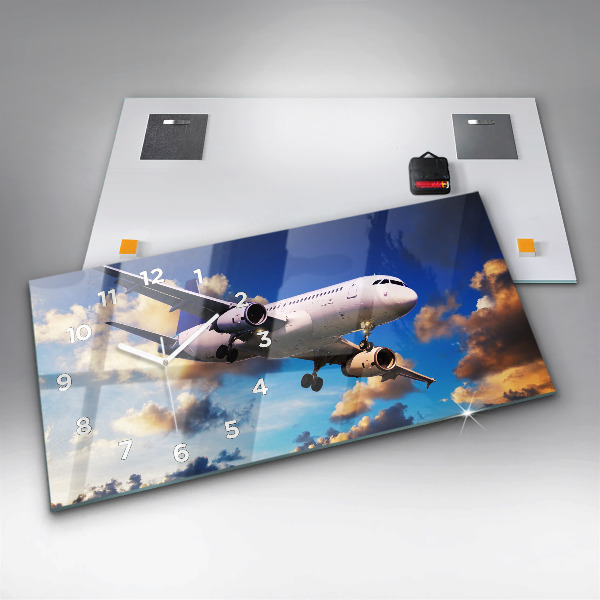 Reloj horizontal Plano de nubes