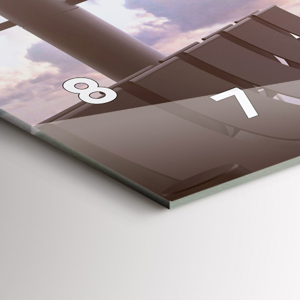 Reloj horizontal Hombre en el aeropuerto