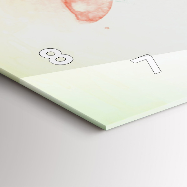 Reloj horizontal Rostro abstracto de mujer