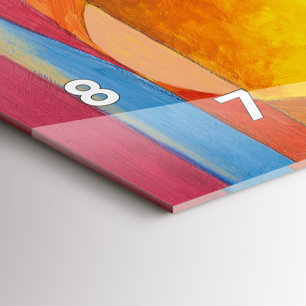 Reloj horizontal Arte Decoración Abstracción