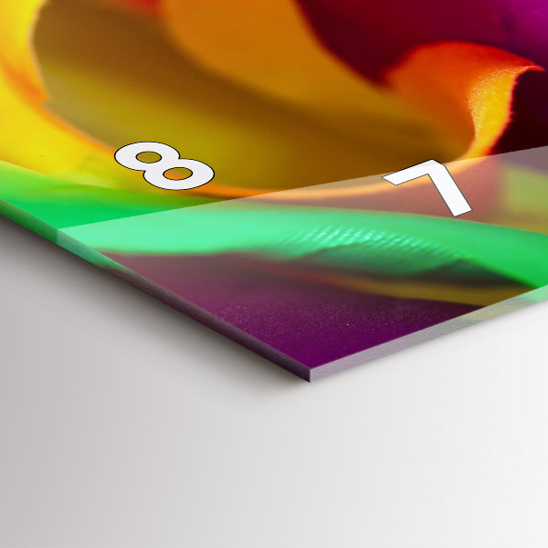 Reloj horizontal Rosa arco iris