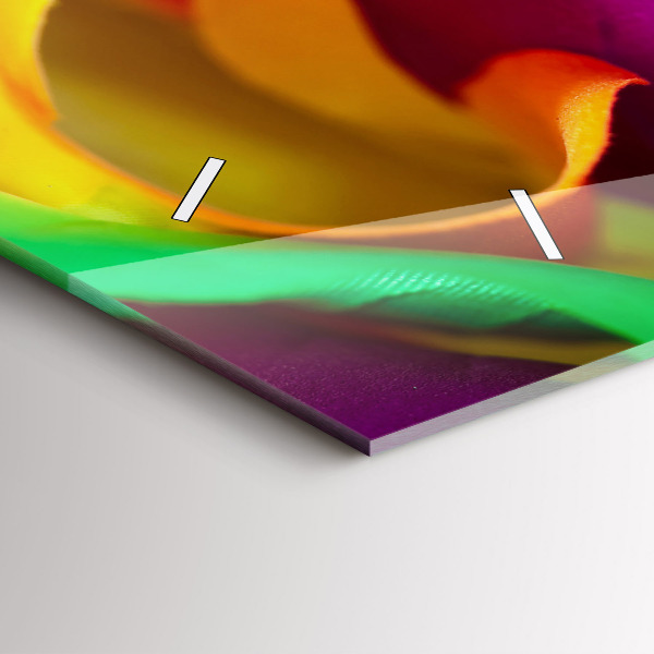 Reloj horizontal Rosa arco iris