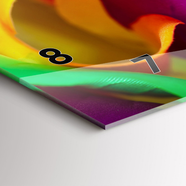 Reloj horizontal Rosa arco iris