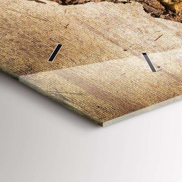 Reloj horizontal Mapamundi vintage