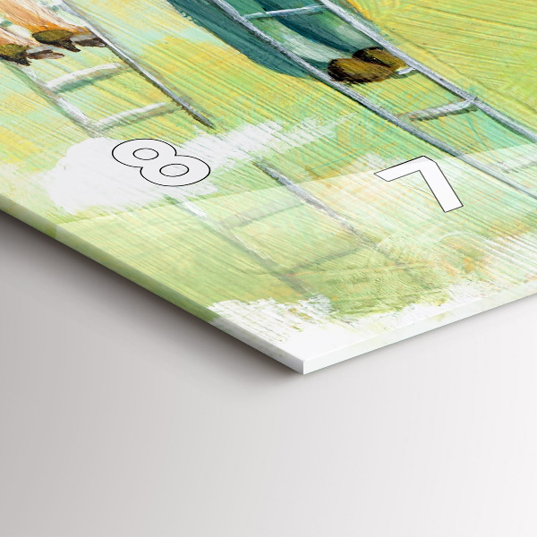 Reloj horizontal Gente en una escalera