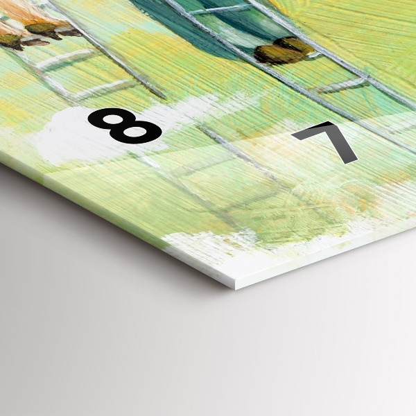 Reloj horizontal Gente en una escalera