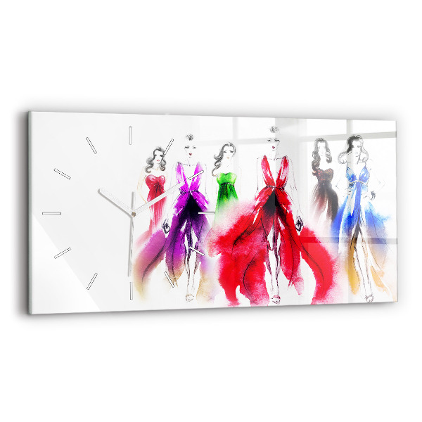 Reloj horizontal Mujeres con vestidos de colores
