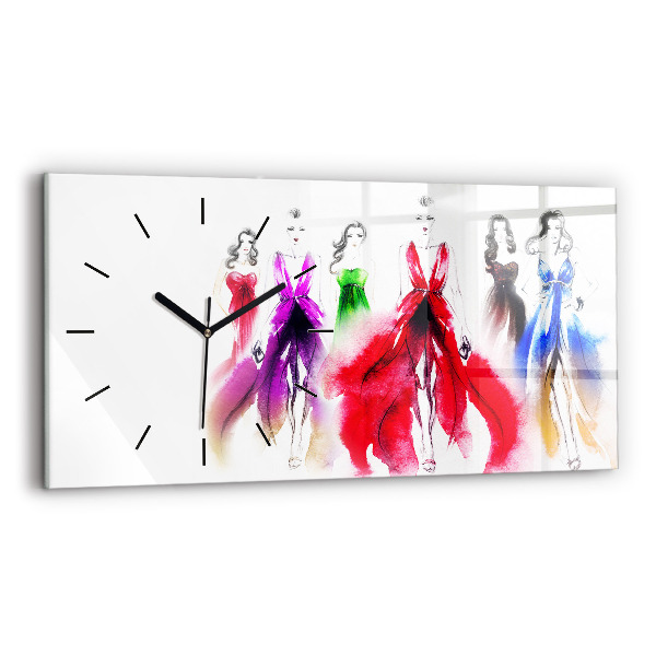 Reloj horizontal Mujeres con vestidos de colores
