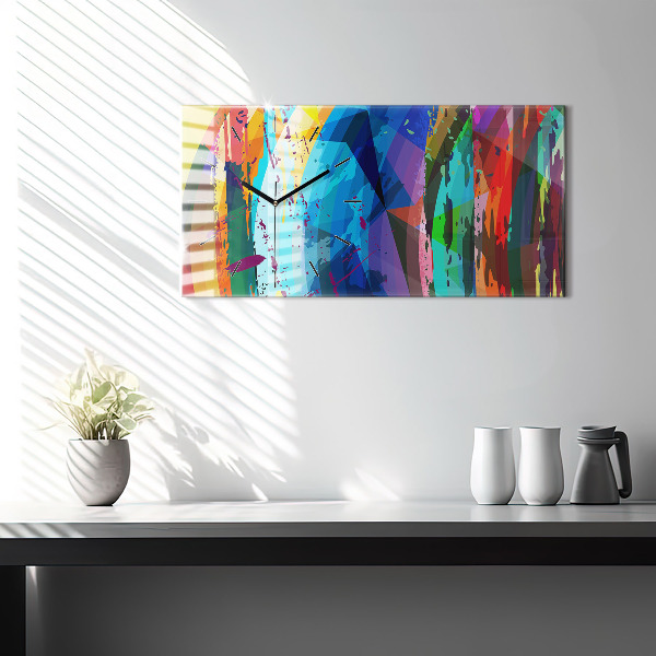 Reloj horizontal Fondo abstracto