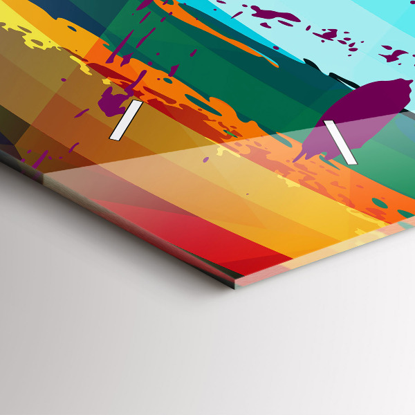 Reloj horizontal Fondo abstracto