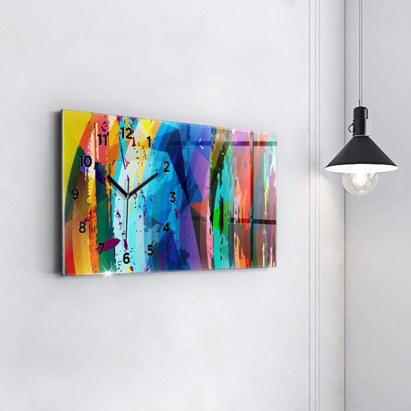 Reloj horizontal Fondo abstracto