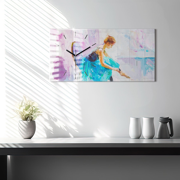 Reloj horizontal Preparación de una bailarina