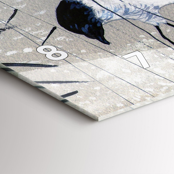 Reloj horizontal Grullas en los juncos