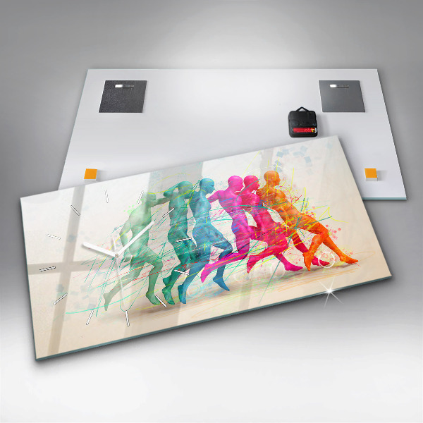 Reloj horizontal Gente colorida