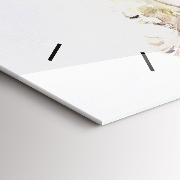 Reloj de cristal horizontal Pájaros volando