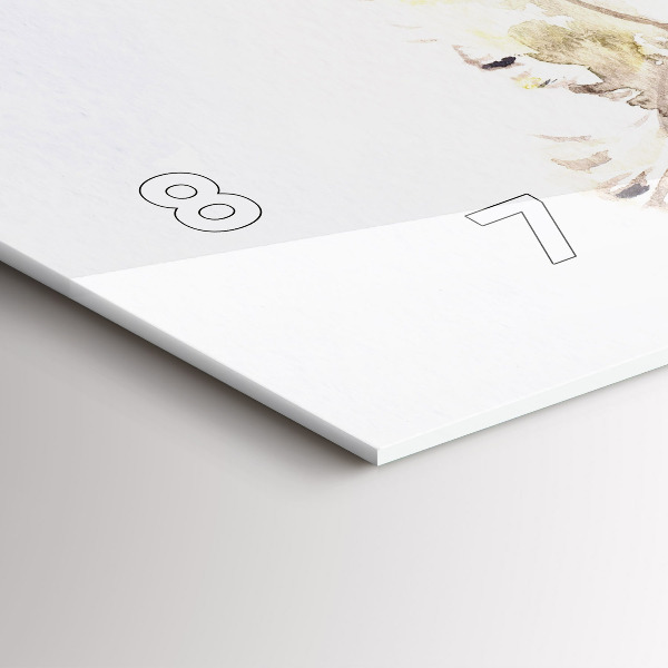 Reloj de cristal horizontal Pájaros volando