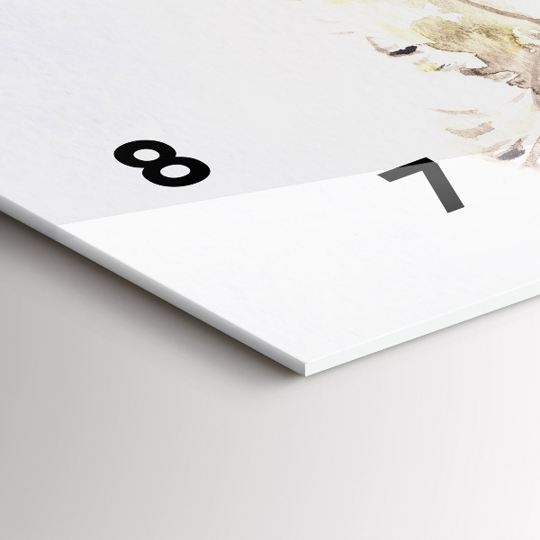 Reloj de cristal horizontal Pájaros volando