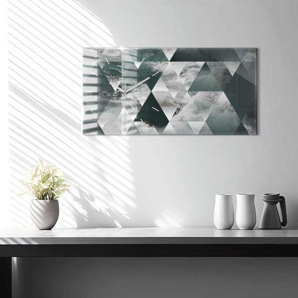 Reloj horizontal Olas marinas abstracto