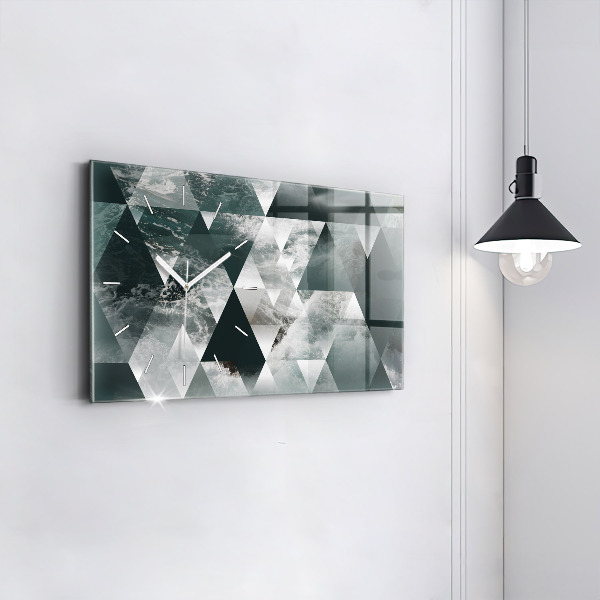 Reloj horizontal Olas marinas abstracto