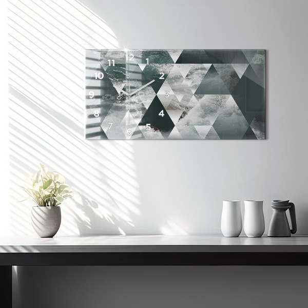 Reloj horizontal Olas marinas abstracto