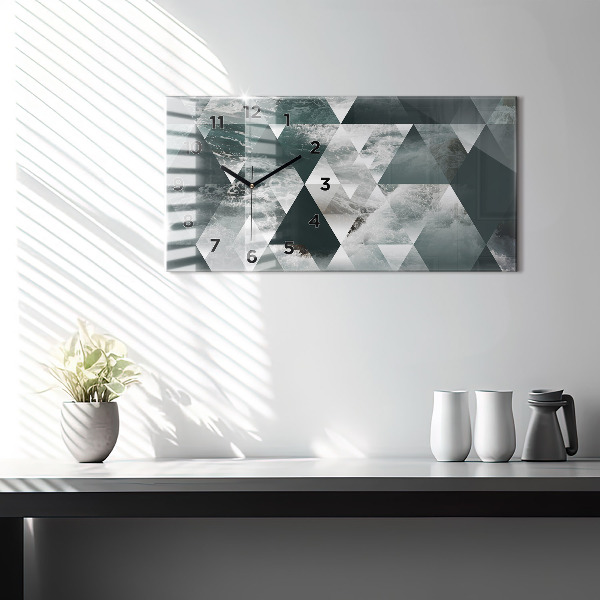 Reloj horizontal Olas marinas abstracto