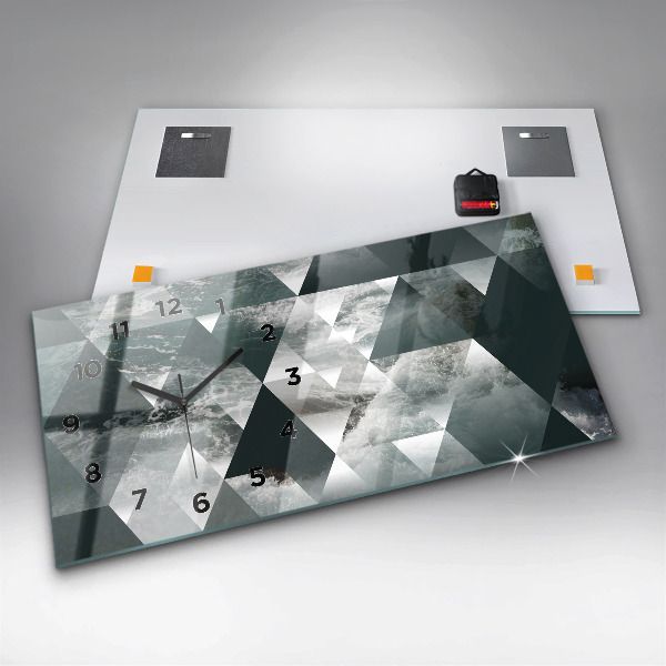 Reloj horizontal Olas marinas abstracto