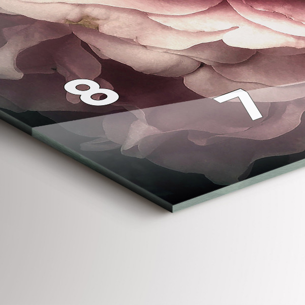 Reloj horizontal Ramo de rosas rosas