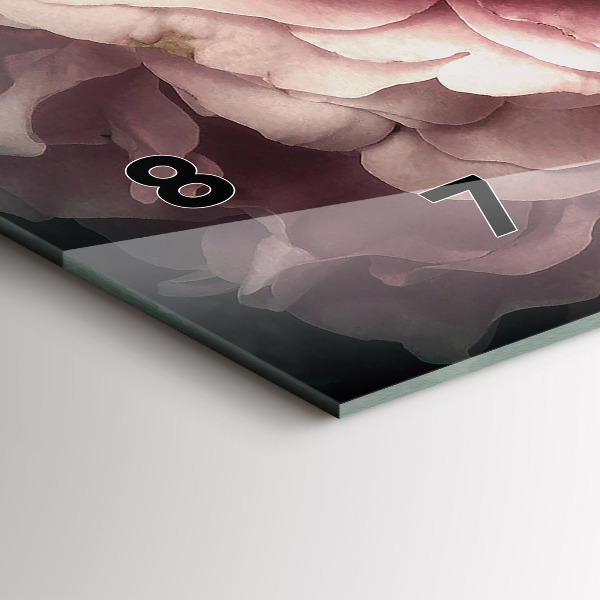 Reloj horizontal Ramo de rosas rosas