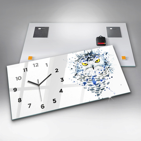 Reloj horizontal Mirada de búho
