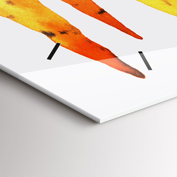 Reloj horizontal Ilustración de zanahorias