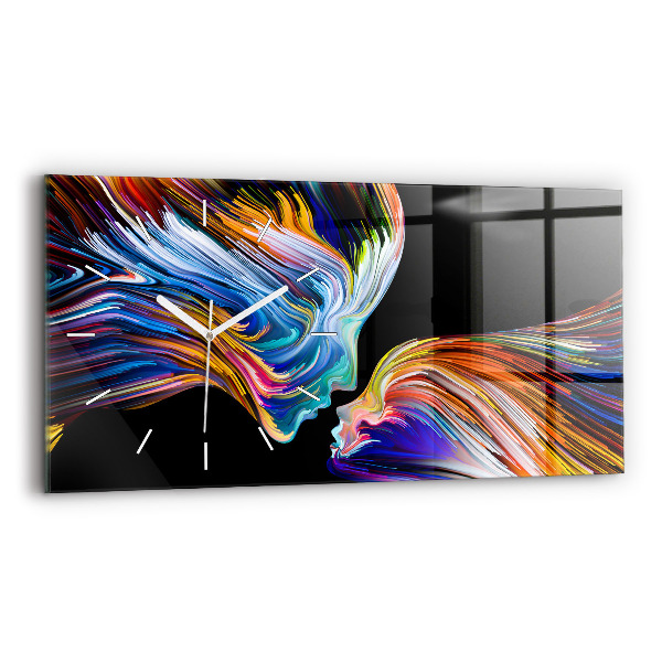 Reloj de cristal horizontal Arte emocional