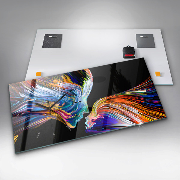 Reloj de cristal horizontal Arte emocional